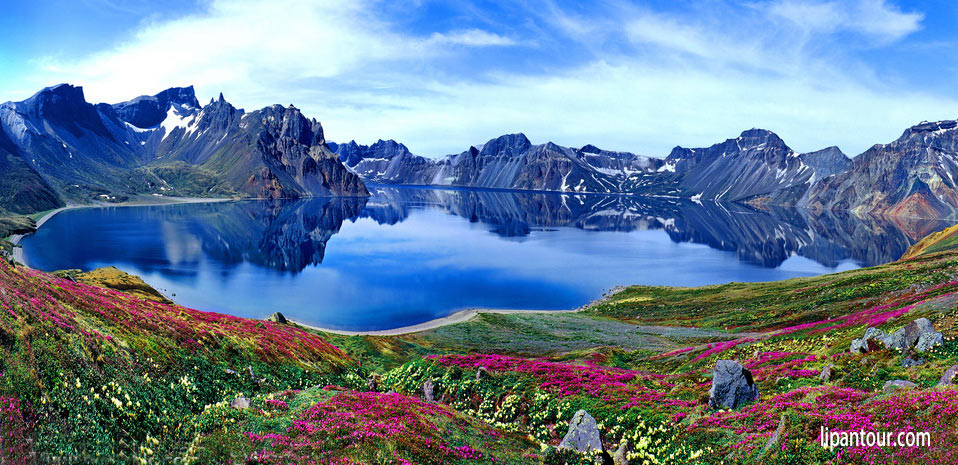松花湖、長白山、鏡泊湖